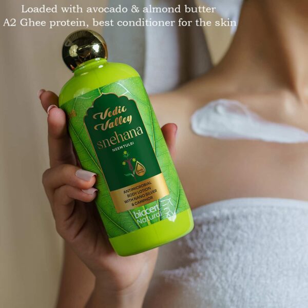 Vedic Valley Neem Tulsi Natural Body Lotion - (300ml) - Vedic Valley