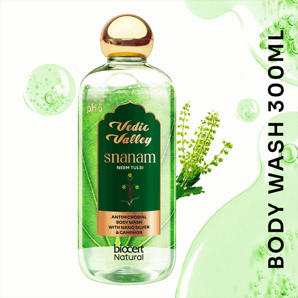 Vedic Valley Neem Tulsi Natural Body Wash - (300ml) - Vedic Valley