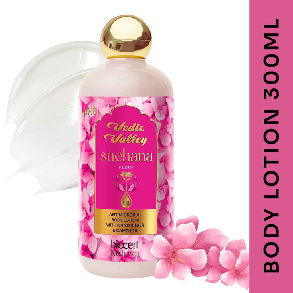 Vedic Valley Pushp Natural Body Lotion - (300ml) - Vedic Valley
