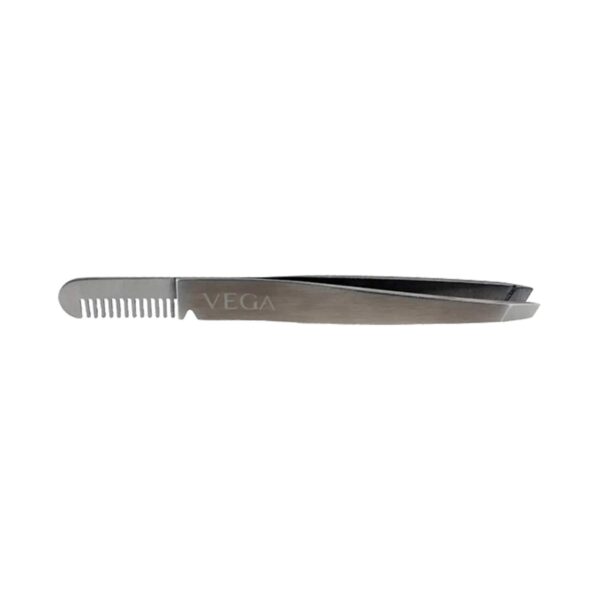 Vega 2 in 1 Brow Groomer and Tweezer, (TWE-01) - Vega