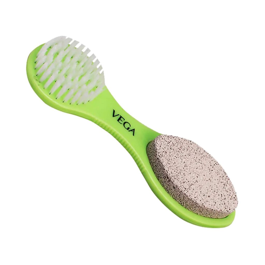 Vega 3 in 1 Pedicure Brush Kit Tool for Cleanse Scrub & File Dead Skin (PD-20) (58 g) - Vega