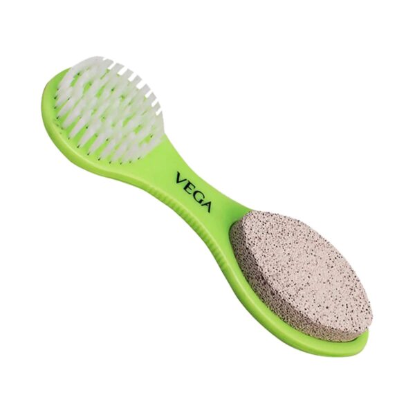 Vega 3 in 1 Pedicure Brush Kit Tool for Cleanse Scrub & File Dead Skin (PD-20) (58 g) - Vega