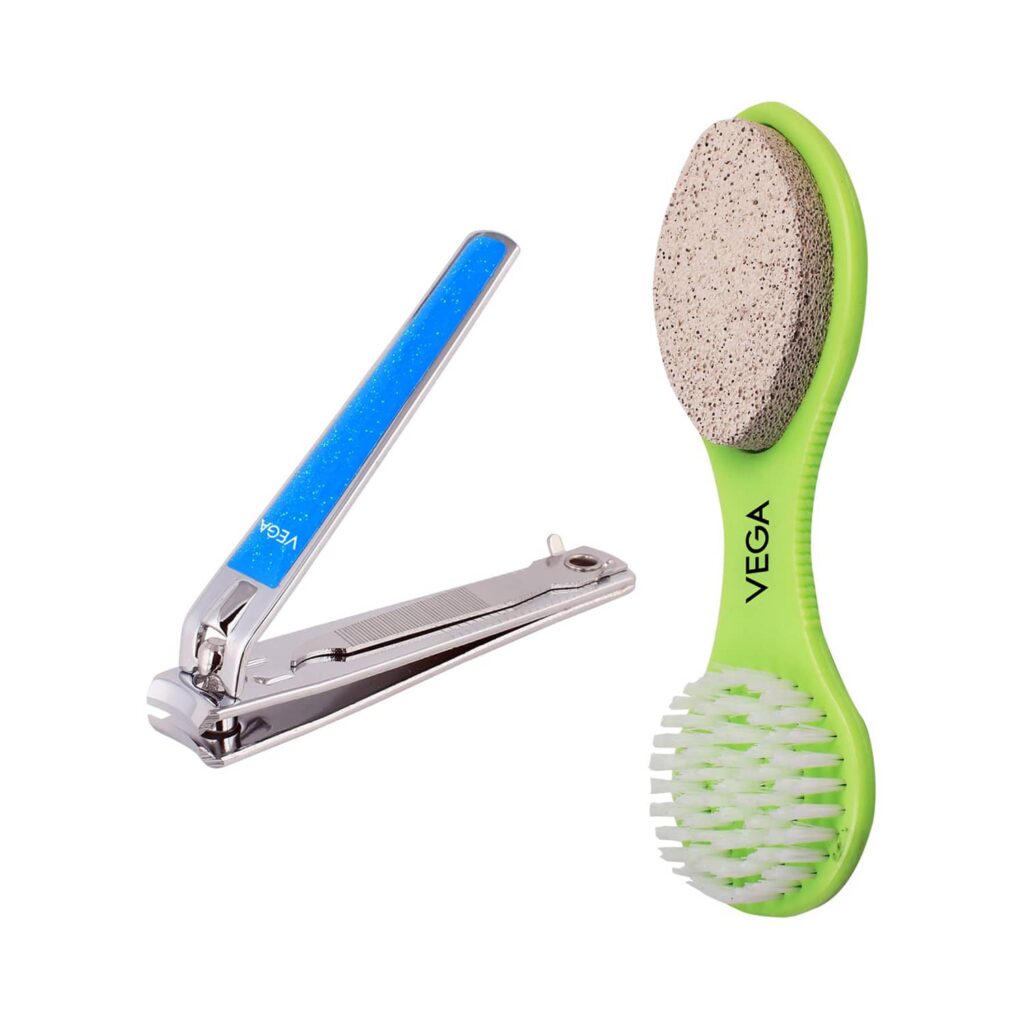 Vega 3 in 1 Pedicure Tool & Large Nail Clipper 2 Pieces (VCP-09) (121 g) - Vega