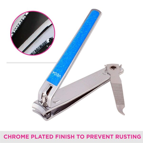 Vega 3 in 1 Pedicure Tool & Large Nail Clipper 2 Pieces (VCP-09) (121 g) - Vega