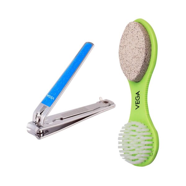 Vega 3 in 1 Pedicure Tool & Large Nail Clipper 2 Pieces (VCP-09) (121 g) - Vega