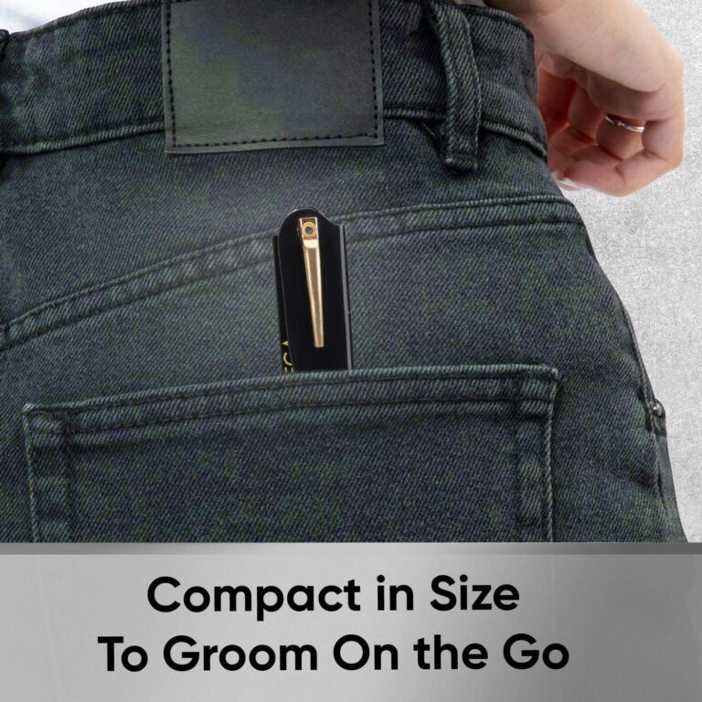 Vega Beard Comb for Men Pocket-size Comb for Hair Groom your Beard (HMBC-222F) (22 g) - Vega