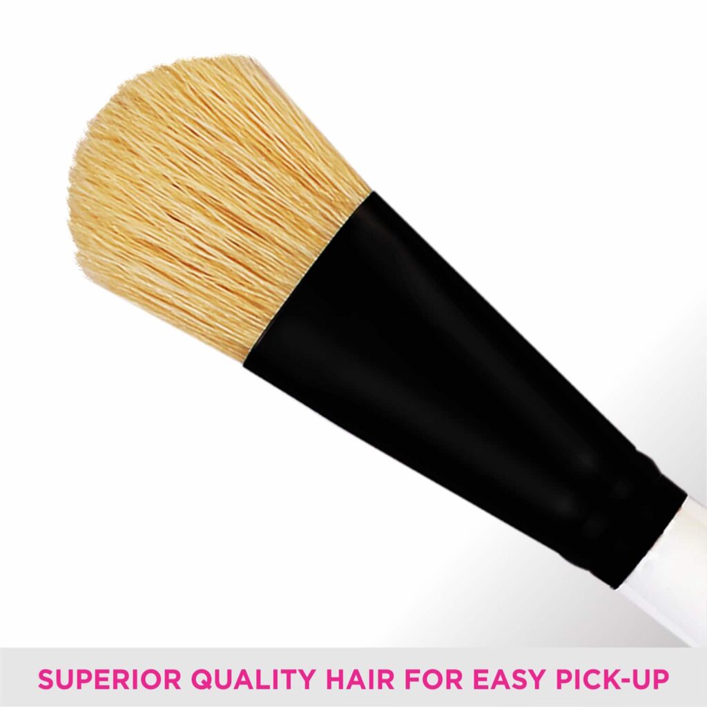 Vega Bristle Face Pack Brush - White 1 Piece (HV-27) (19 g) - Vega