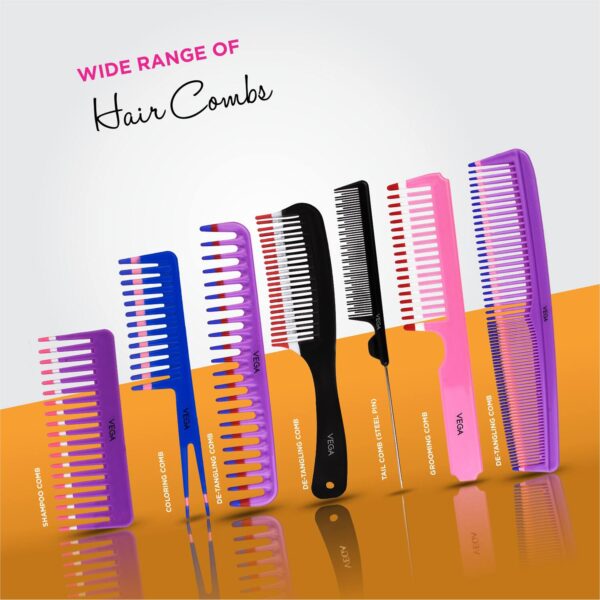 Vega Colouring Hair Comb for Men and Women Pack of 2 (VC21270) (21 g) - Vega