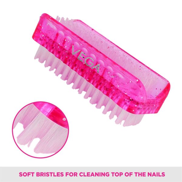 Vega Dual Surface Nail Brush Blue Pack of 2 (37 g) - Vega