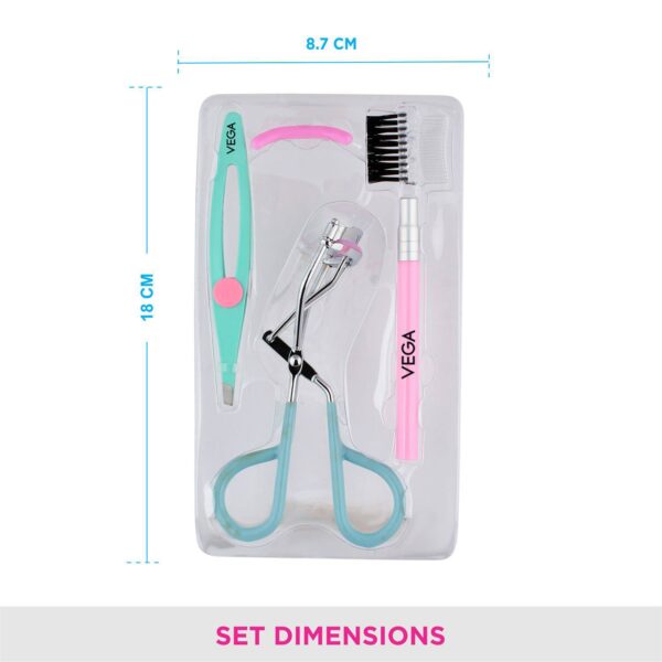 Vega Eyelash & Brow Set of 3 Tools (EBS-01) (71 g) - Vega