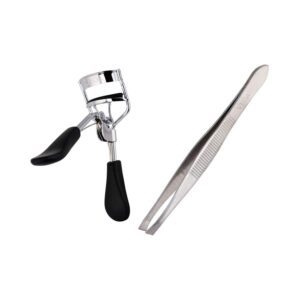 Vega Eyelash Curler & Tweezer Slant Tip 2 Pieces (VCP-02) (62 g) - Vega