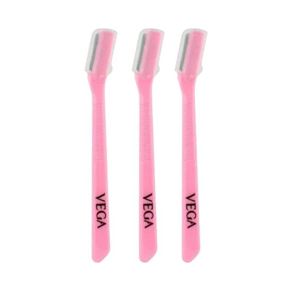 Vega Face Razor Eyebrow Shaper for Women Pack of 3 Reusable Razor for Face (ESS-01) (28 g) - Vega