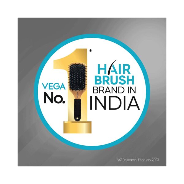 Vega Flat Hair Brush for Men and Women Reduces Snags Detangle & Add Volume to Hair (E34-FB) (76 g) - Vega