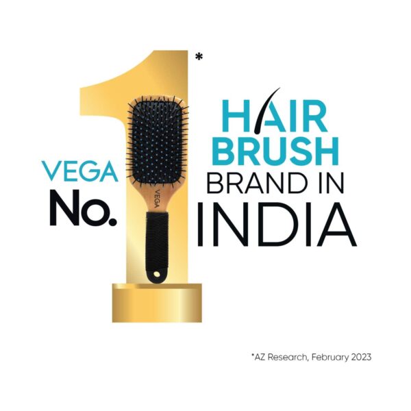 Vega Flat Hair Brush for Women and Men E33-FB - Vega