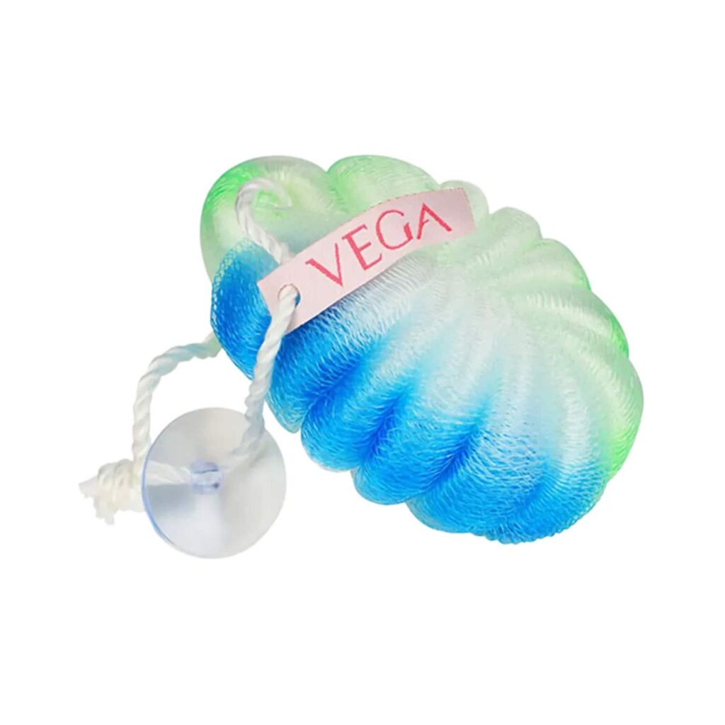 Vega Flower Sponge Bath Shower Loofah Sponge Scrubber Exfoliator for Women and Men (BA-3/3) (62 g) - Vega