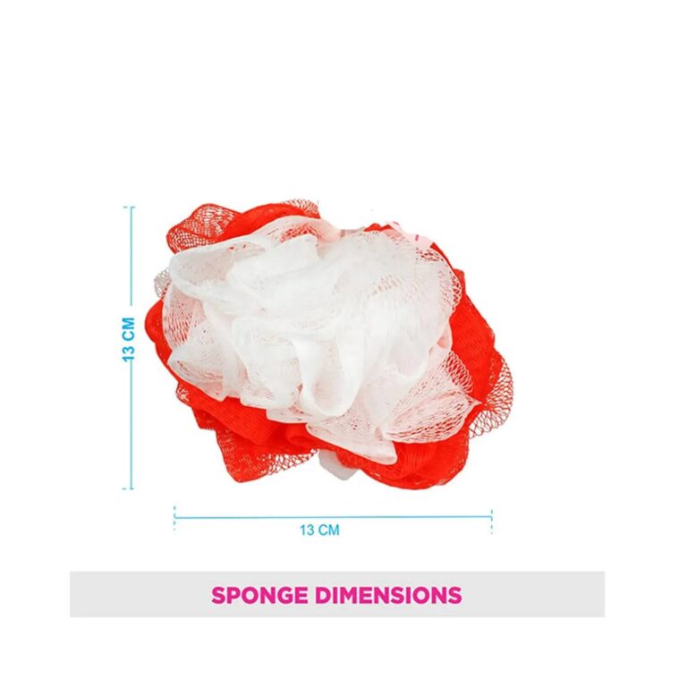 Vega Fluffy Sponge Bath Shower Loofah Sponge Scrubber Exfoliator for Women and Men (BA-3/4) (63 g) - Vega