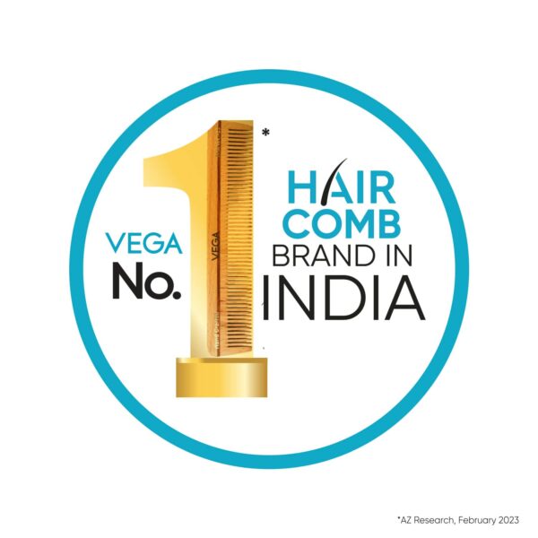 Vega General Grooming Hair Comb for Men and Women Pack of 2 (VC2HMBC-114) (33 g) - Vega