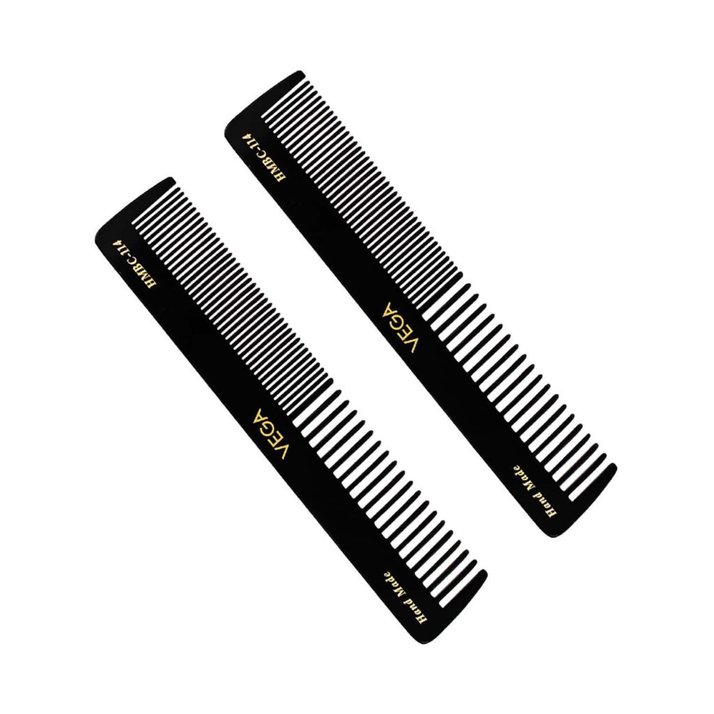 Vega General Grooming Hair Comb for Men and Women Pack of 2 (VC2HMBC-114) (33 g) - Vega