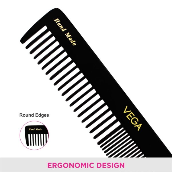 Vega General Grooming Hair Comb for Men and Women Pack of 2 (VC2HMBC-114) (33 g) - Vega