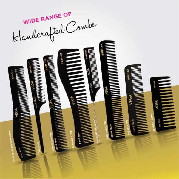 Vega General Grooming Hair Comb for Men and Women Pack of 2 (VC2HMBC-114) (33 g) - Vega