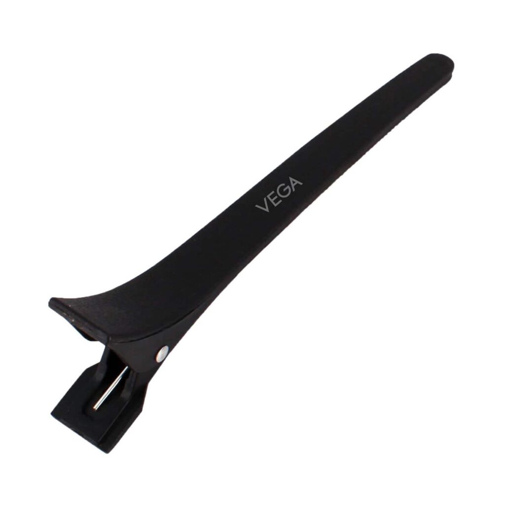 Vega Hair Clips for Large Section Hair Coloring Hair Cutting Hair Styling Black (HC-02) (20 g) - Vega
