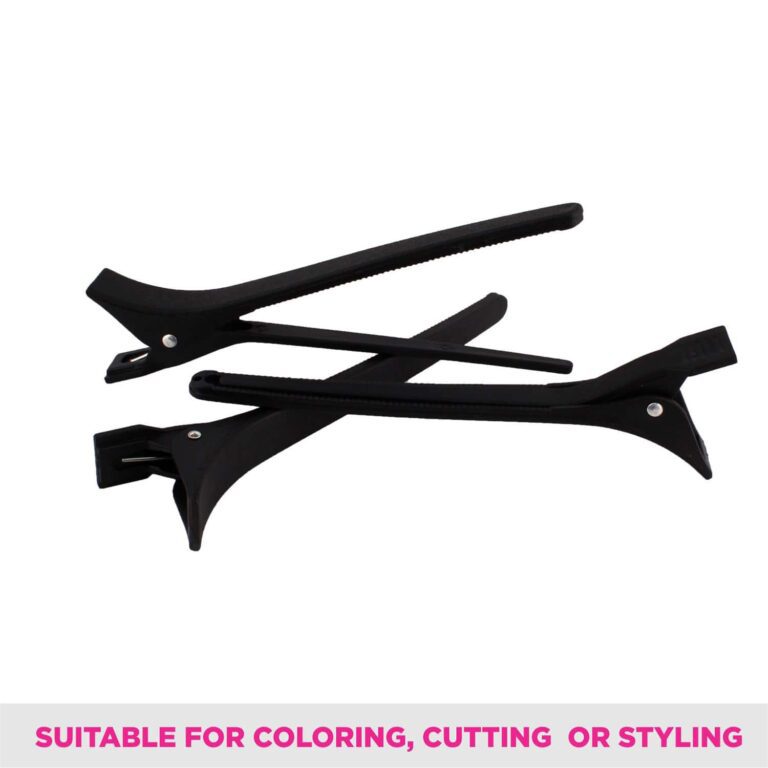 Vega Hair Clips for Large Section Hair Coloring Hair Cutting Hair Styling Black (HC-02) (20 g) - Vega