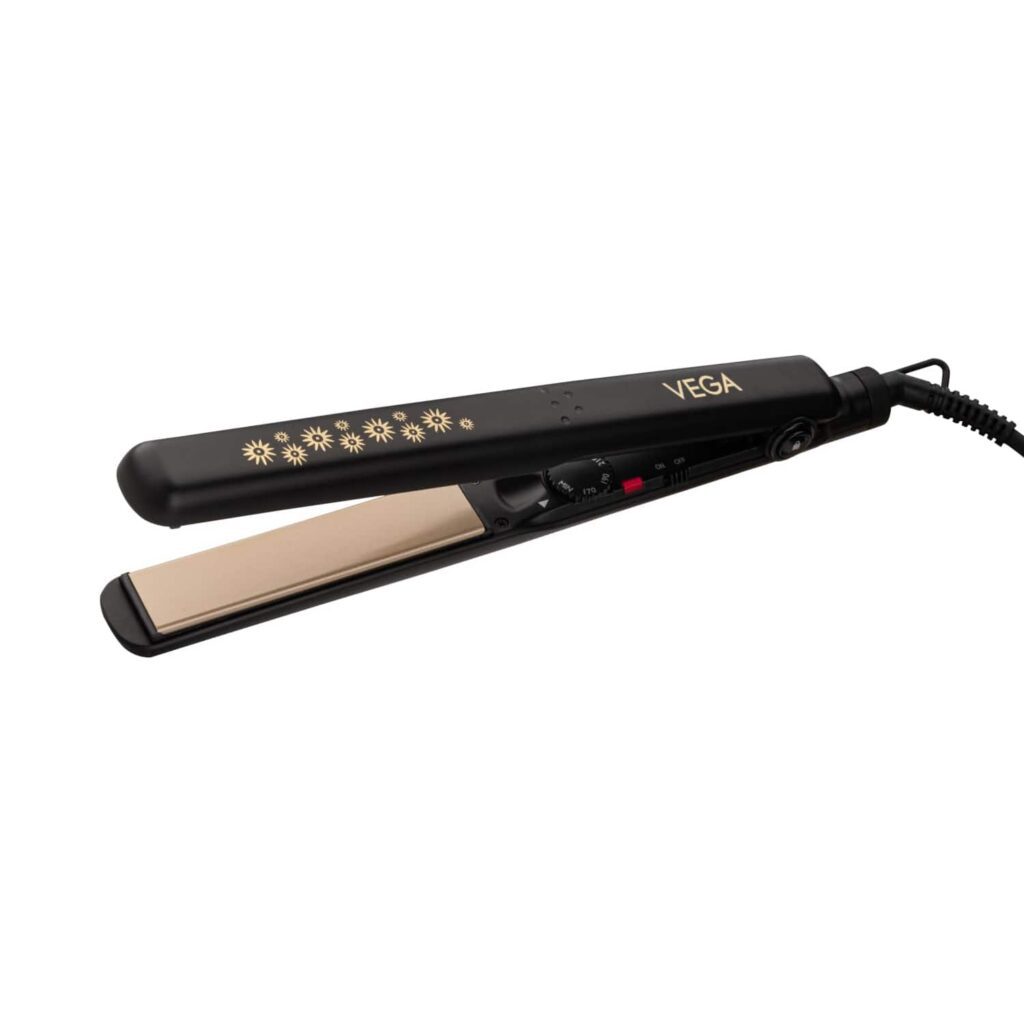 Vega Keratin Glow Hair Straightener with Keratin infused Floating Plates (VHSH-20) Black (381 g) - Vega