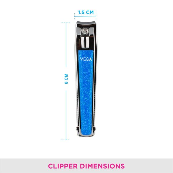 Vega Large Nail Clipper Colour May Vary Pack of 2 (VC2LNC-02) (50 g) - Vega