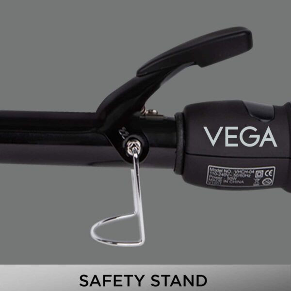 Vega Long Curl Hair Curler-22 mm with Ceramic Coated Barrel & LCD Temperature Display VHCH-04(123 g) - Vega