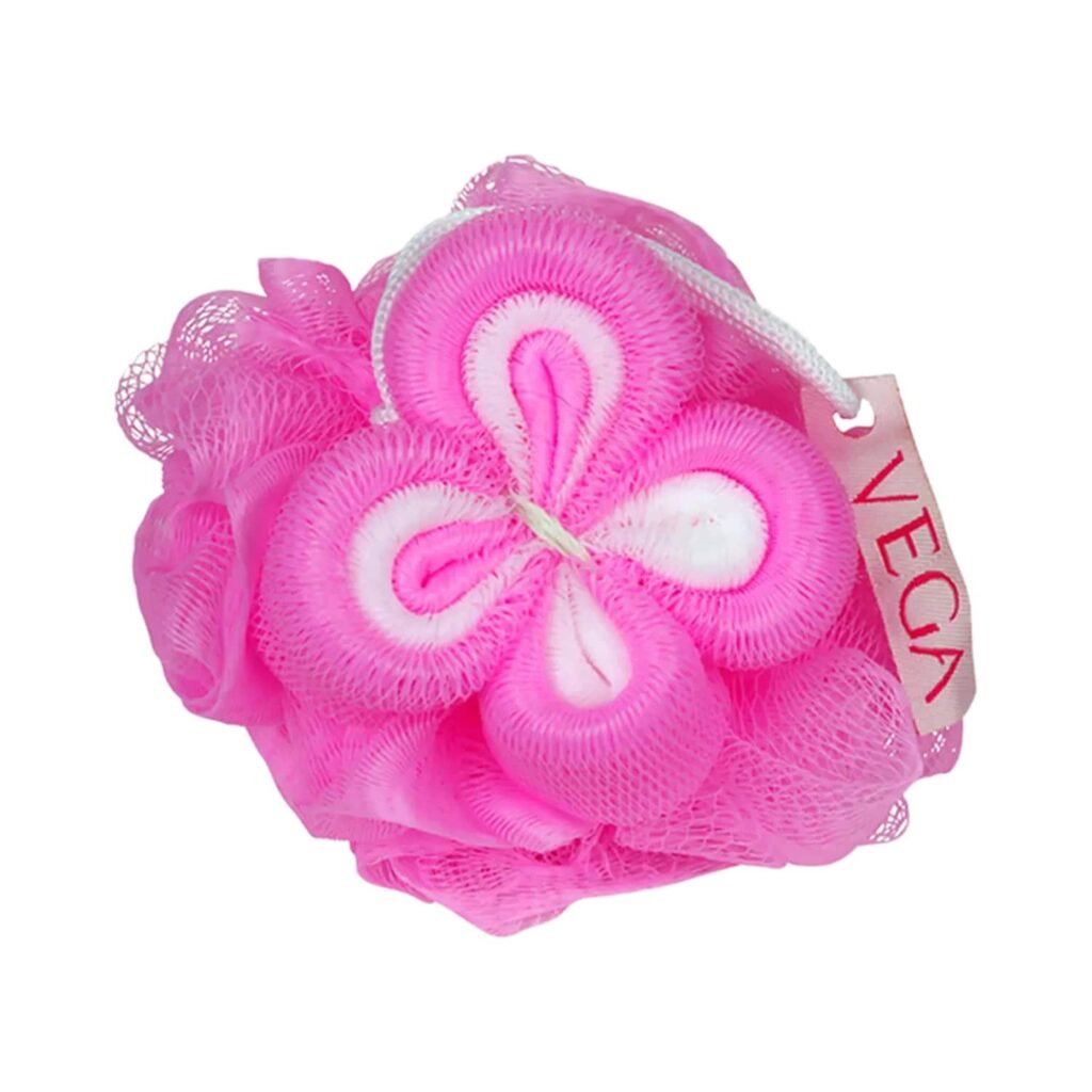 Vega Luxury Flower Sponge Bath Shower Loofah Sponge Scrubber Exfoliator for Unisex BA-3/5 (76 g) - Vega