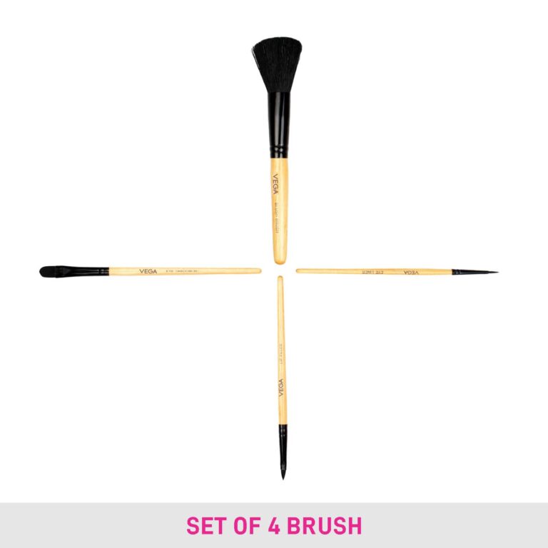 Vega Make Up Brush Set of 4 (EVS-4) (35 g) - Vega