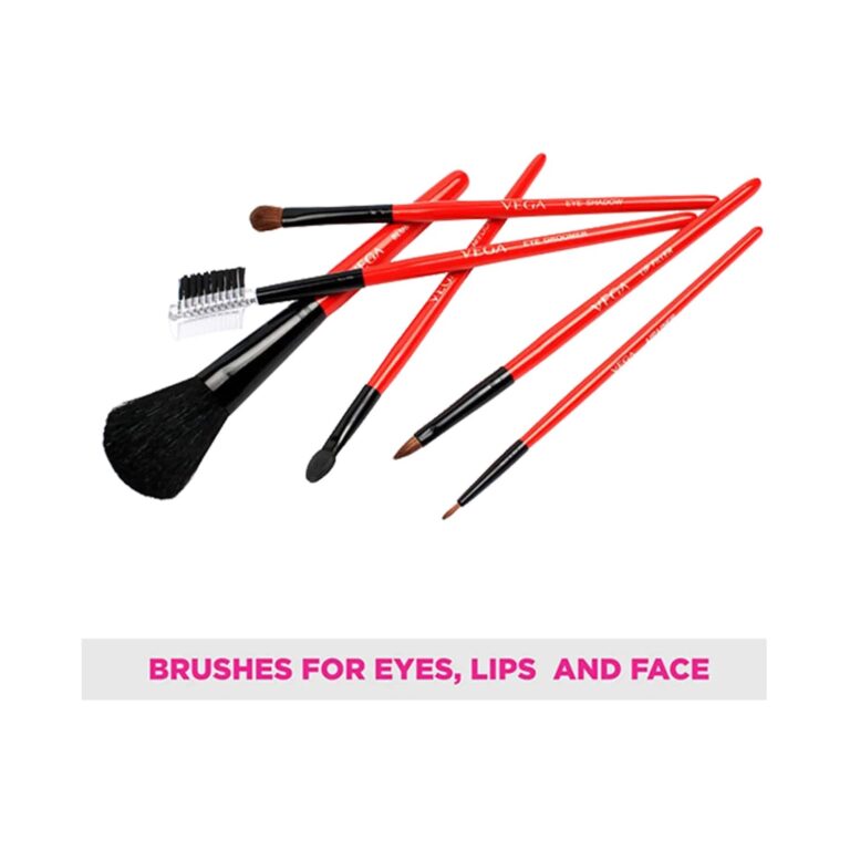 Vega Make-Up Brushes Set of 6 (MBS-06) (53 g) - Vega
