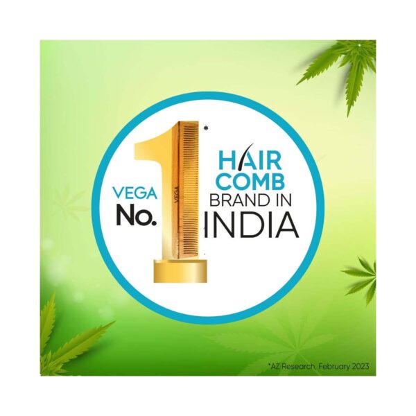 Vega Neem Hair Combs for Women & Men for Reduce Hairfall Detangling Frizz Control & Shine (WNC-02) - Vega