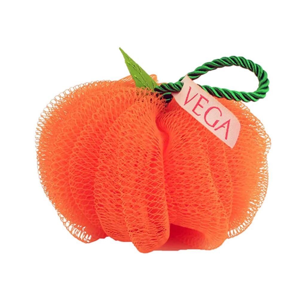 Vega Orange Sponge Bath Shower Loofah Sponge Scrubber Exfoliator for Women and Men (BA-3/10) (105 g) - Vega