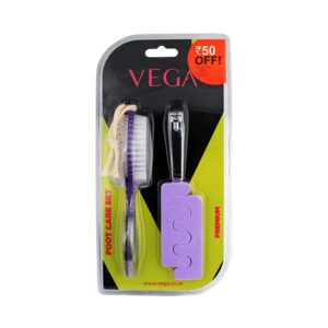 Vega Pedicure Set- Nail Clipper Foot Scrubber & Seperator (PM-03) (105 g) - Vega