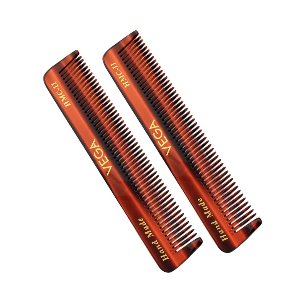 Vega Pocket Hair Comb for Men and Women Pack of 2 (VC2HMC-11) (23 g) - Vega