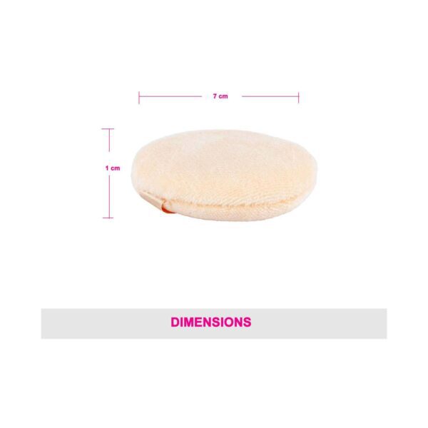 Vega Powder Puff Makeup Cotton Applicator & Foundation Blender - Off White (PP-75) - Vega