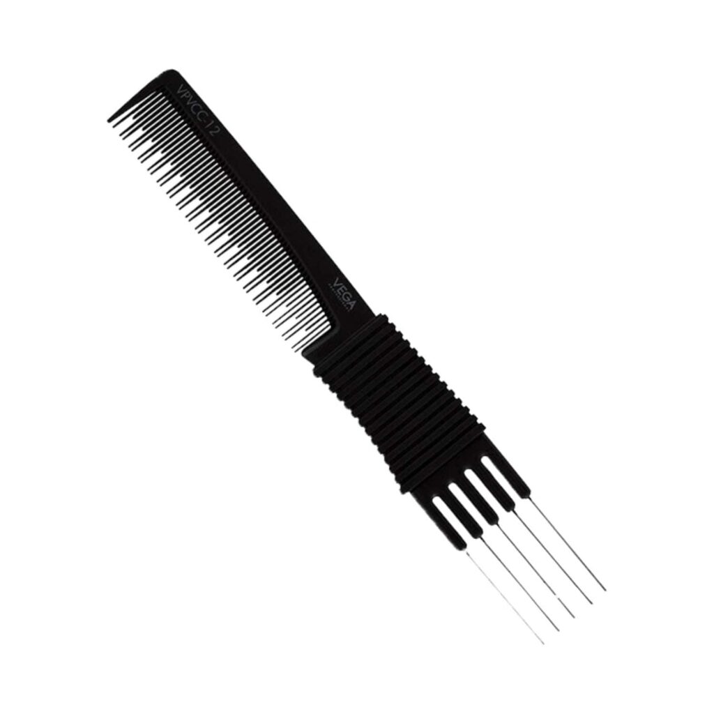 VEGA Professional Carbon Fork Comb VPVCC-12 - Black Line (20 g) - VEGA Professional
