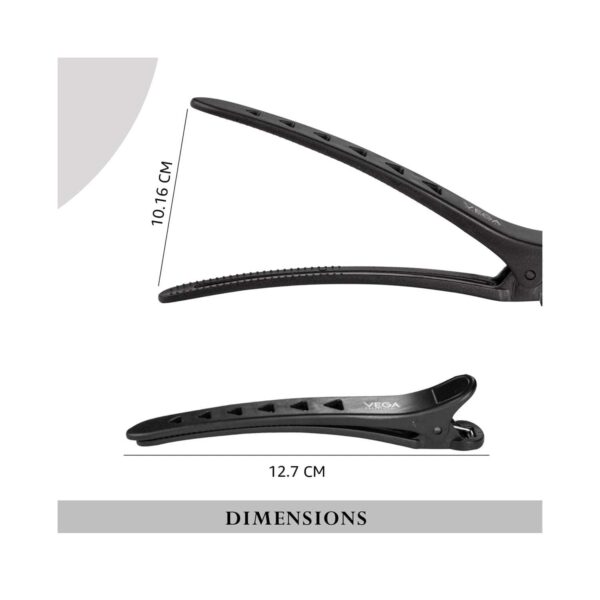 VEGA Professional Carbon Section Clips For Sectioning VPHSC-01 - Black (6 Pcs) - VEGA Professional