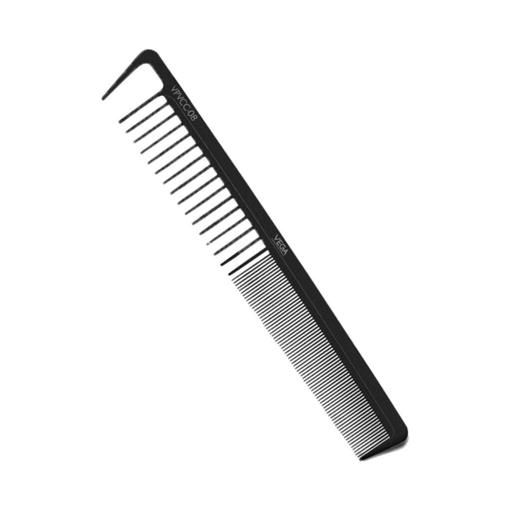 VEGA Professional Carbon Wide Cutting Comb VPVCC-08 - Black Line (18 g) - VEGA Professional