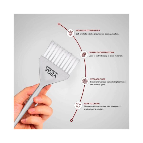 VEGA Professional Medium Tinting Brush For Balayage VPHTB-02 - Grey (14 g) - VEGA Professional