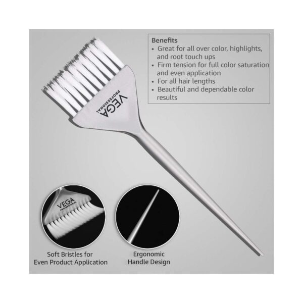 VEGA Professional Medium Tinting Brush For Balayage VPHTB-02 - Grey (14 g) - VEGA Professional