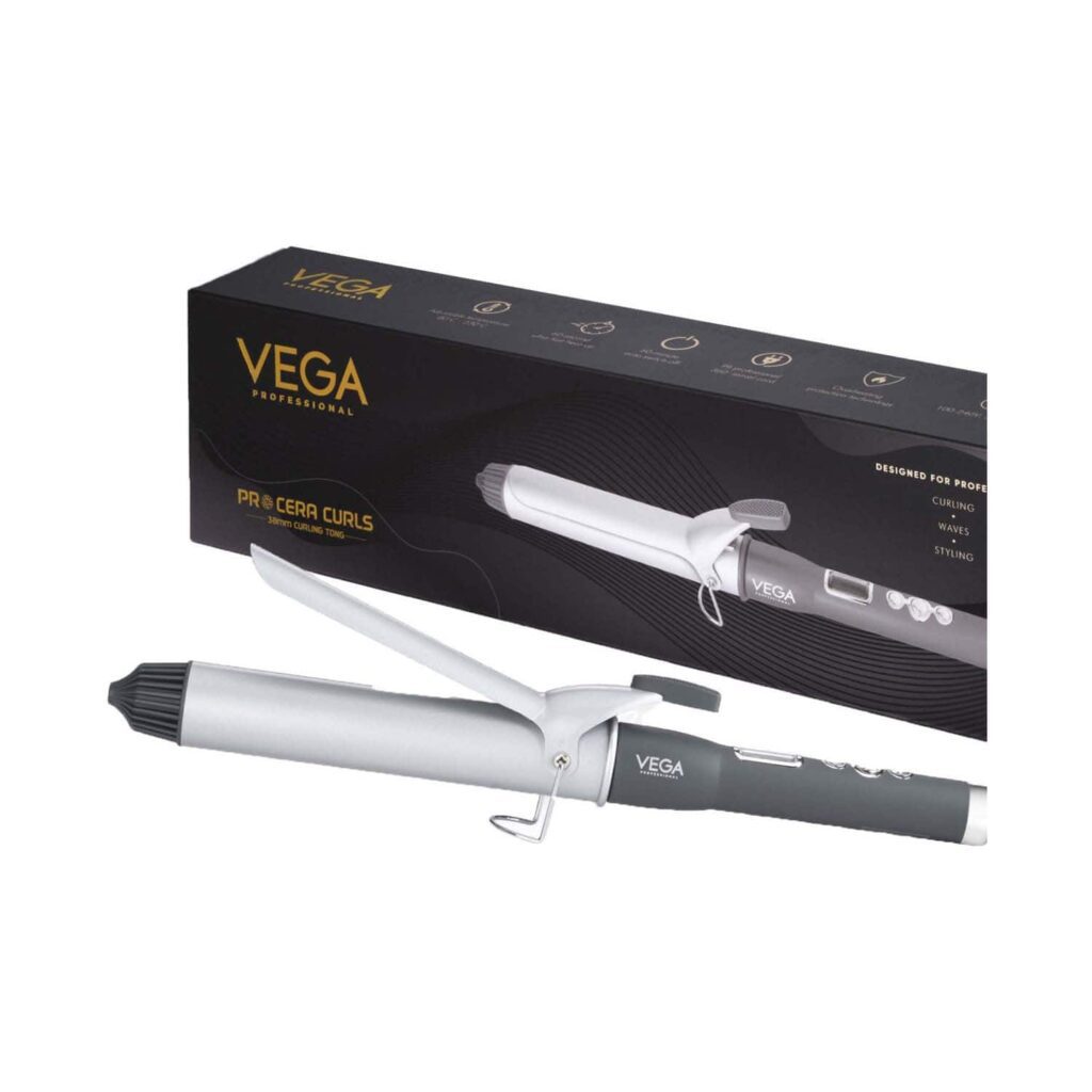 VEGA Professional Pro Cera Curls 38mm Barrel Hair Curler (VPMCT -06) - VEGA Professional
