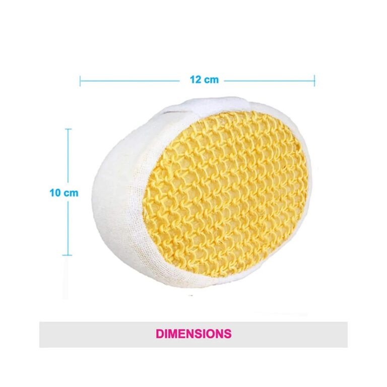 Vega Sisal Sponge Relaxer Bath Shower Loofah Scrubber Exfoliator for Women & Men (NBA 3/2) (58 g) - Vega