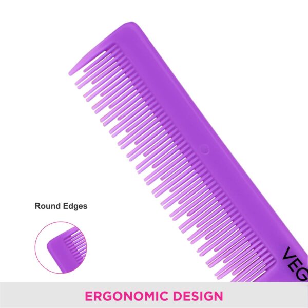 Vega Tail Hair Comb India's No.1 Hair Comb Brand for Women Multicolor Pack of 2 (VC21243) (15 g) - Vega