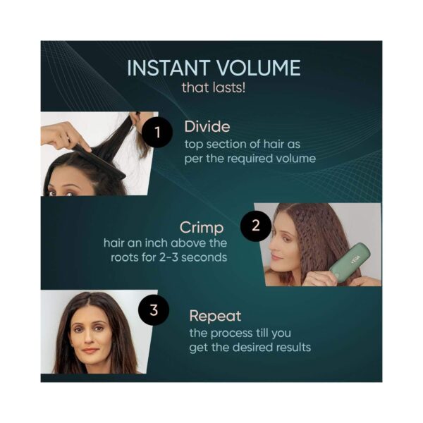 Vega VolumePro Hair Volumizer for Women with Digital Display Volume & Bouncy Hair (VHVH-01) - Vega