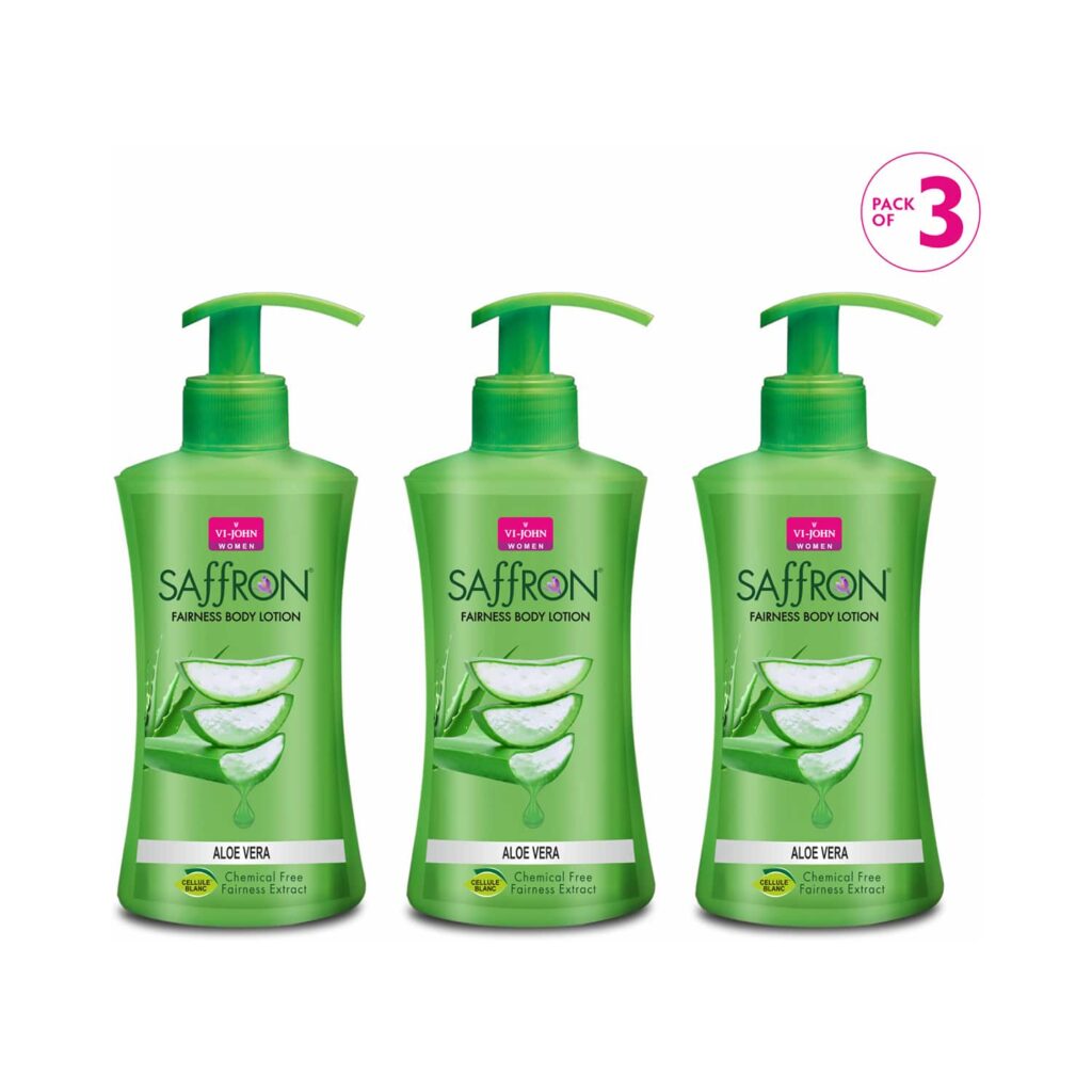 VI-JOHN Aloe Vera Fairness Body Lotion (Pack of 3) - VI-JOHN