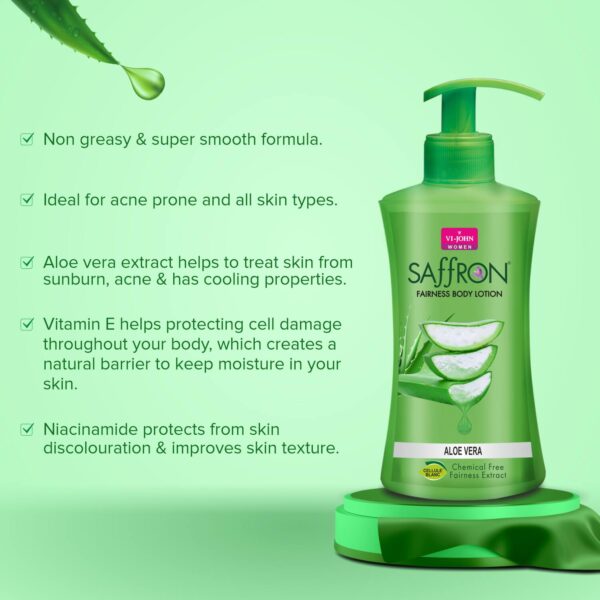VI-JOHN Aloe Vera Fairness Body Lotion (Pack of 3) - VI-JOHN