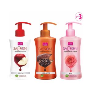 VI-JOHN Fairness Body Lotion Red Apple, Cocoa Butter & Rose (Pack of 3) (250 ml) - VI-JOHN
