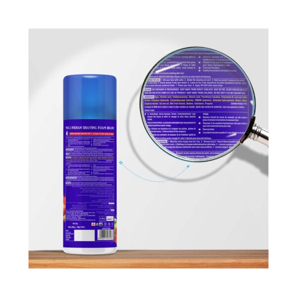 VI-JOHN Fruit Fusion Shaving Foam With Vitamin E Enriched & Antibacterial Properties (400g) - VI-JOHN
